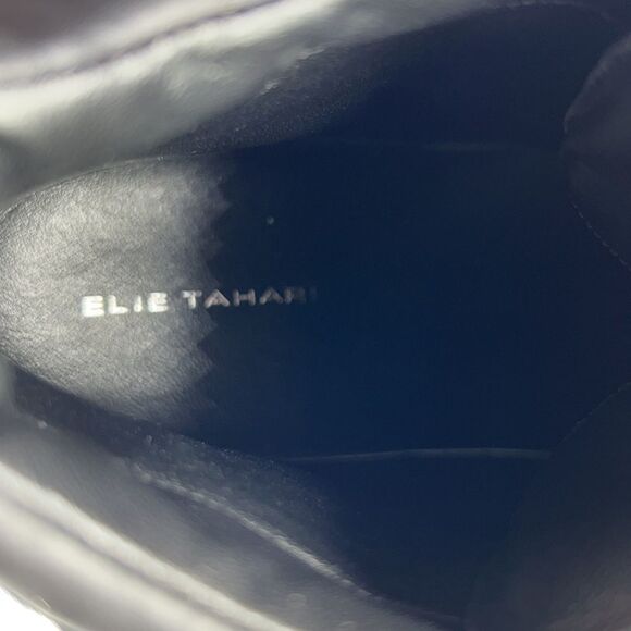 ELIE TAHARI Vortex Navy Blue Wool Lace Up High Top Sneakers-38.5/7.5 - Picture 7 of 9